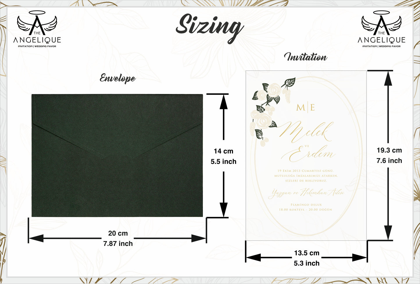 Acrylic Wedding Invitation, Elegant Green Wedding Invitations, Real Foil, Acrylic Invite, Unique Invites, Invitation Card, Low Quantity Option